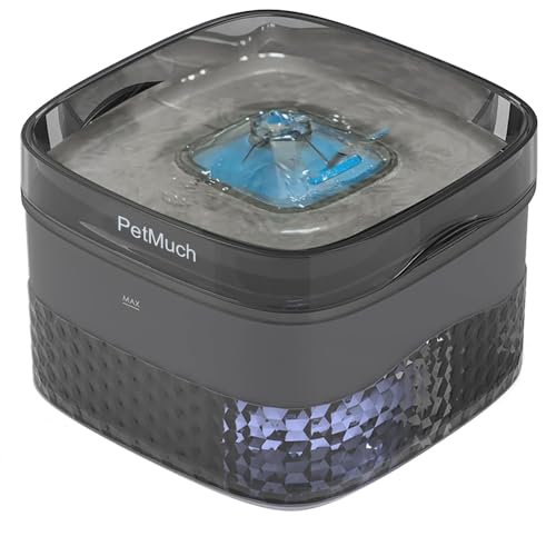 PetMuch 2.4Gal/9L Pet Water Fountains for Medium and Large Dogs and Multiple Cats Large Capacity Automatic, Dog Water Foun...