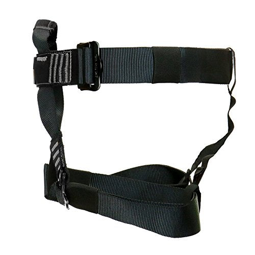Rock Climbing Harness - Fusion Climb® - (5,000 LBS Rated) Professional Half Body Harness for Mountaineering, Tree Climbin...