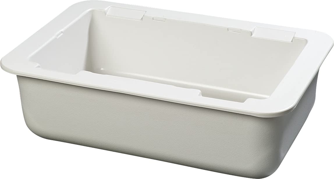 Carlisle Foodservice Products Cm104202 Coldmaster Full Size Insulated Cold Pan Holder, 24.1 Quart Capacity, 6 Deep, White