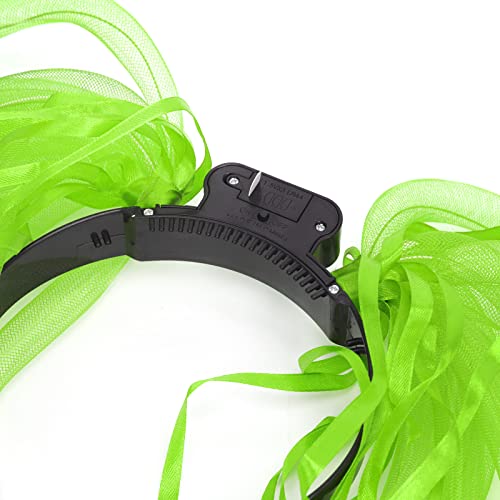 GREUS Light Up Headbands for Women Girls Noodle Hair Accessories Hair Hoops Luminous Glow Headpieces Braids Hose Flash Hea...
