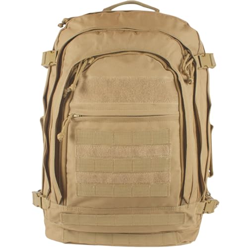 FOX OUTDOOR PRODUCTS Jumbo Modular Field Pack | 61L Tactical Backpack, MOLLE, Hydration Compatible, Converts to Briefcase,...