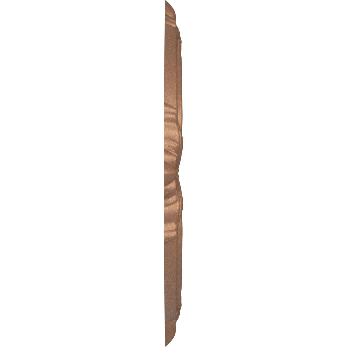 Ekena Millwork 19Od X 3 1/2Id X 1P Attica Thermoformed Pvc Ceiling Medallion (Fits Canopies Up To 6 3/4), Aged Copper