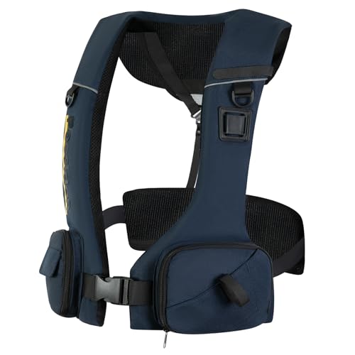 Poesidon Adjustable Lightweight Breathable Water Safety Life Jacket | Classic Unisex Design | Multi-Functional Dual Storag...