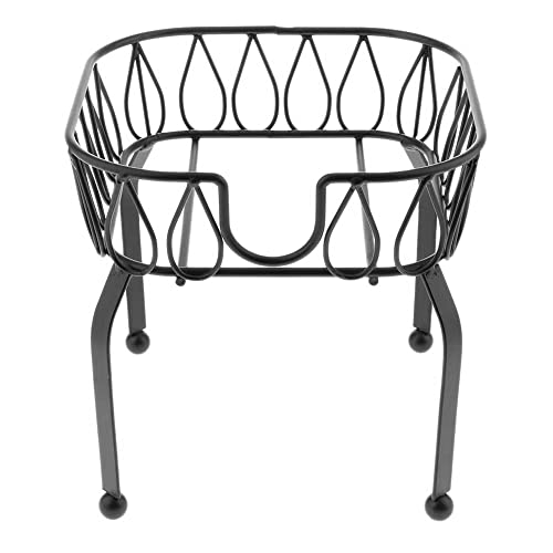 Luejnbogty Metal Iron Drink Dispenser Stand Basket Juice Tea Bucket Holder Stand for Pub Bar Cafe Juice Tea Wine Beer Used S