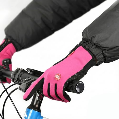 Winter Touch Screen Gloves Men Women, Windproof Waterproof Warm Thermal Gloves for Outdoor Cycling Hiking Skiing