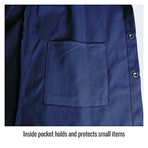 Black Stallion FN9-30C 30" 9oz. Navy FR Cotton Welding Jacket