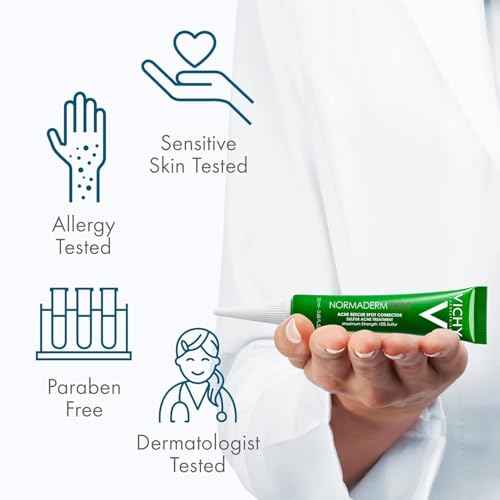 Bundle of Vichy Normaderm Daily Acne Face Wash, Normaderm Acne Moisturizer and Normaderm SOS Spot Treatment