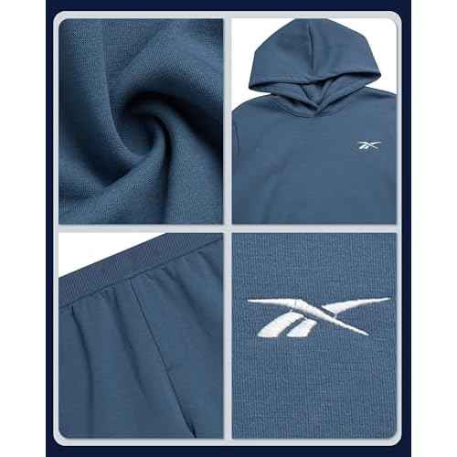 Reebok Boys' Active Shorts Set - 3 Piece Performance Mesh Hoodie Sweatshirt, Gym Shorts, and T-Shirt - Activewear Set (8-12)