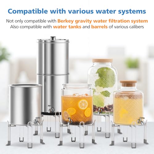 Beverage Dispenser Replacement Spigot, Stainless Steel Water Dispenser Replacement Faucet Compatible with Berkey Water Fil...