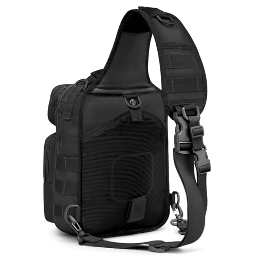 G4Free Tactical Sling Bag Backpack Military Rover Shoulder Sling Pack Molle EDC Small Crossbody Chest Pack