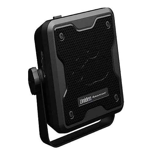 Uniden (BC23A) Bearcat 15-Watt Amplified External Communications Speaker. Durable Rugged Design, Perfect for Amplifying Uniden Scanners, CB Radios, and Other Communications Receivers. , Black