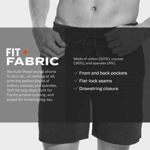 Pair of Thieves Men's Off Duty Tapered Super Soft Lounge Shorts - Cotton Modal Blend Shorts