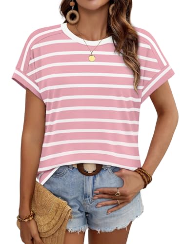Womens Tops Short Sleeve Shirts Summer Outfits 2026 Spring Dressy Casual Clothes Clothing