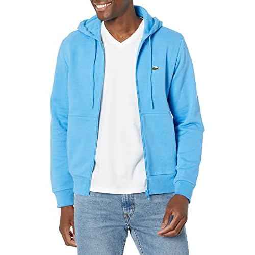 Lacoste Men's Long Sleeve Solid Full Zip Up Hoodie
