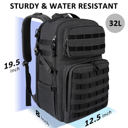 MATEIN 17 Inch Laptop Backpack, Large Military Tactical Backpack for Men TSA Approved, Water Resistant Work Day Pack Compu...