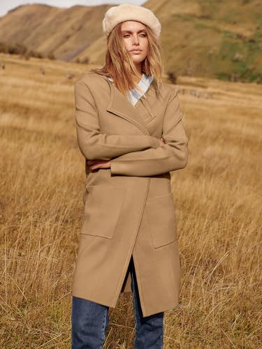 ANRABESS Womens Cardigan Sweater Open Front Knit Long Coatigan Dressy Casual Jacket Coat 2025 Fall Outfits Classy Clothes