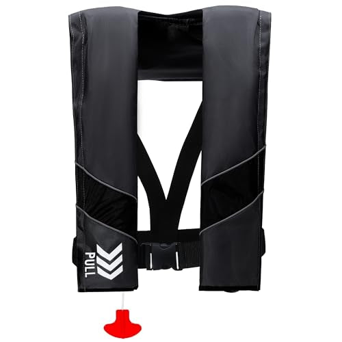 Automatic Inflatable Life Jackets for Adults Life Vests PFD Low Profile Load Capacity Up to 330lbs