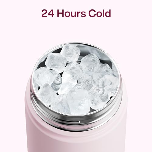 ENCOOL Insulated Water Bottle with Straw Stainless Steel Water Bottle, Leak-Proof, BPA-Free, Double Wall Vacuum Keeps Cold...