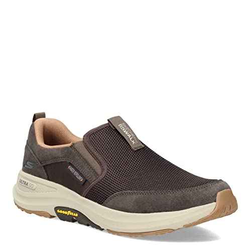 Skechers Men's Go Walk Outdoor-Athletic Slip-on Trail Hiking Shoes with Air Cooled Memory Foam Sneaker