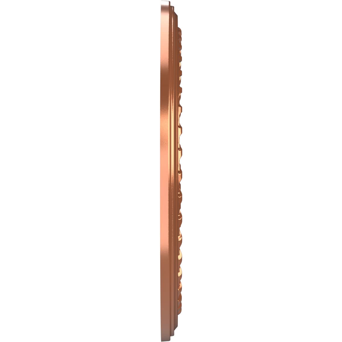 Ekena Millwork Cmp10Cobco Cole Thermoformed Pvc Ceiling Medallion (Fits Canopies Up To 4 1/4), 10Od X 3 1/2Id X 3/4P, Bright Coa