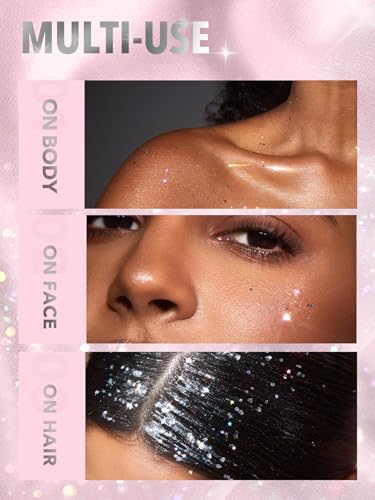 SHEGLAM Party Starter Body Highlighter Glitter Gel Quick-Drying and Non-Sticky Glitter Spray Liquid Highlighter for Face, ...