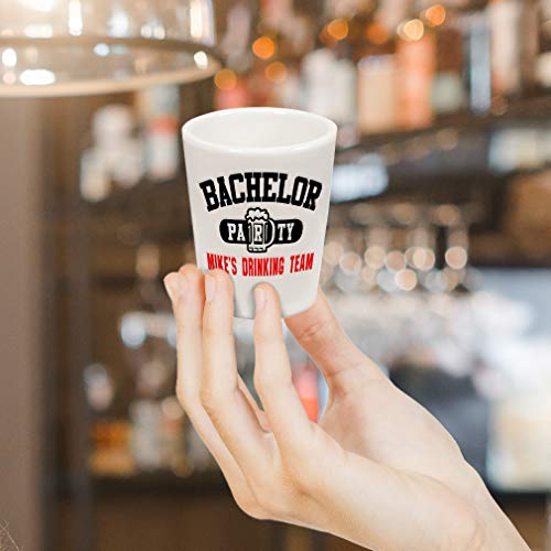 Shot Glasses Bar Accessories Custom Personalized Photo Picture & Text Alcohol Bar Supplies Set of 2 Ceramic 2 Oz