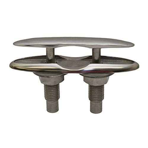 Attwood 66519-1 Retractable Low-Profile Stainless Steel Marine Boat 8-Inch Neat Cleat