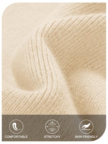 MEROKEETY Women's Winter Off Shoulder Bodycon Sweater Dress 2026 Spring Formal Long Sleeve Elegant Club Party Midi Dresses
