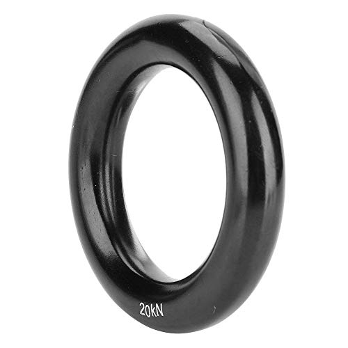 Alomejor Aluminum Rappel Ring, Lightweight and Durable 12mm Multi-Purpose Descender Gear for Climbers, Outdoor Safety Equi...