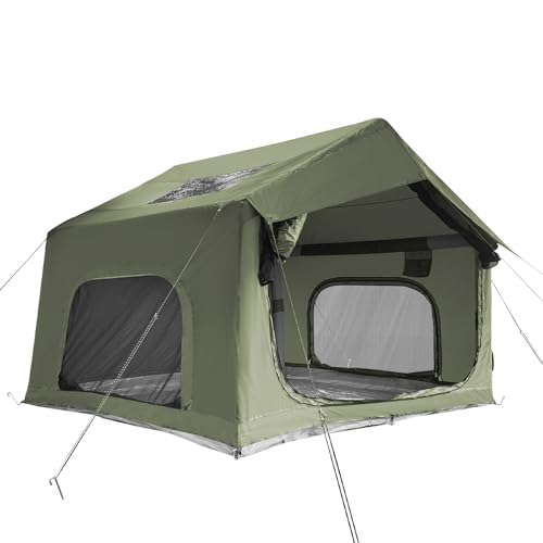 GOTENTIFY Inflatable Camping Tent, Luxury Glamping Design with Skylight, Oxford Fabric
