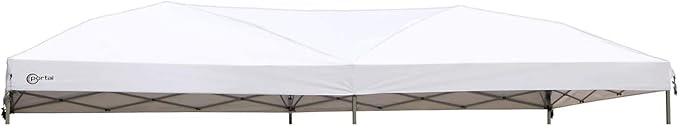 PORTAL 10x20 Canopy Replacement Cover, Pop Up Canopy Tent Top Cover Without Frame Legs Instant Patio Gazebo Pergola Sun Sh...