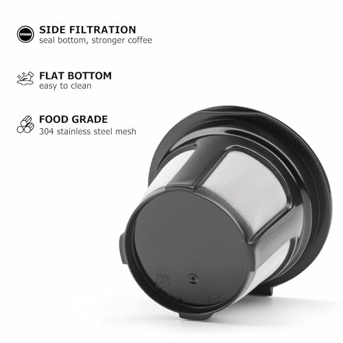Reusable K Cups for Keurig K Elite, K Classic, K Compact, K Latte, K Duo and All 2.0 & 1.0 Coffee Makers, 2 Pack K Cup Cof...