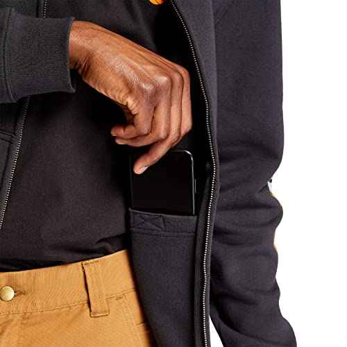 Timberland unisex adult Hood Honcho Sport Full-zip Hooded Sweatshirt Outdoors Equipment, Black, Small US