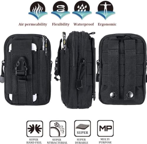 Tactical Waist Bag For Mobile Phone Men's Outdoor Sports Wrist Arm Bag Key Tool Chest Bag