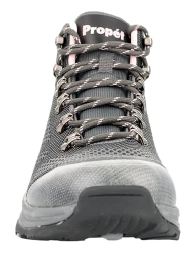 Propet Womens Conni Round Toe Hiking Casual Boots Ankle Low Heel 1-2" - Beige, Grey