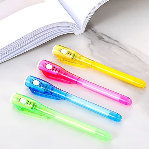 ENJOCASES 30 Pieces Invisible Ink Pen with UV Light Spy Pen Magic Marker Party Favors for kids 8 12 years Birthday Gifts C...