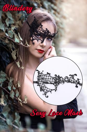 Blindery Masquerade Mask for Women Lace Eye Mask Venetian Mask Costume Lace Mask Ball Proms and Party