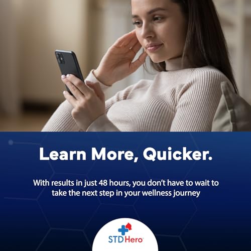 STD Hero At-Home Common STD Test Kit for Women and Men - Test for the Top Four STD's - Includes MGen - Private At-Home Col...