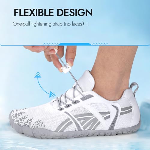ATHMILE Barefoot Shoes Women Water Shoes Wide Toe Non-Slip Aqua Beach Quick-Dry for Swim Kayak Lake Pool River Hiking Surf...