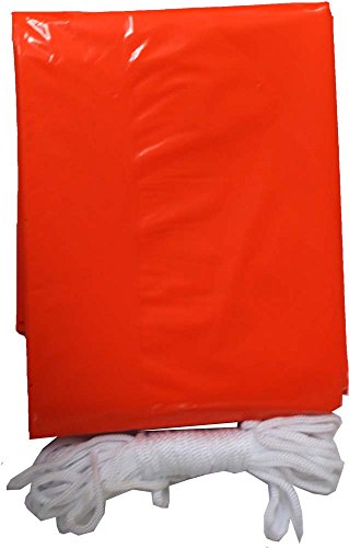 Orange 8' x 6' 11 OZ TUBE TENT - Camping, Backpacking or Backyard Sleep Overs