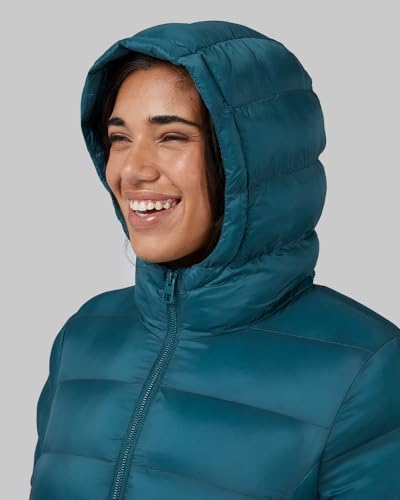 32 Degrees Heat Women’s Lightweight Packable Hooded Jacket – Water Resistant Travel Puffer