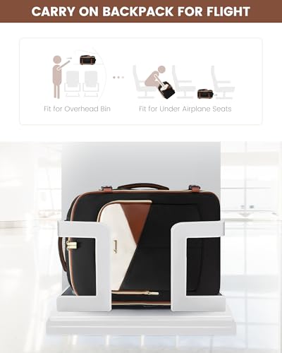 LOVEVOOK 50L Travel Backpack for Women&Men,TSA Carry on Backpack for Airplanes with 3 Packing Cubes,Personal Item Bag Fit ...