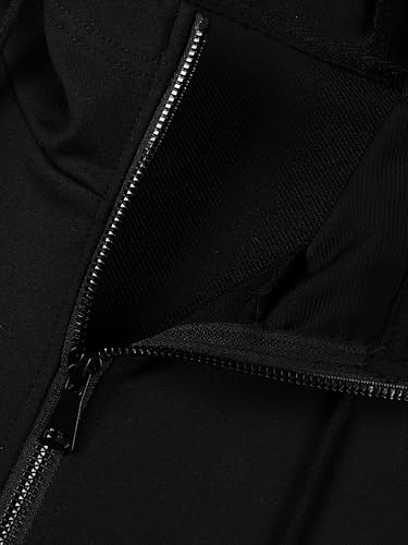 Mens Quarter Zip Hoodies Long Sleeve Casual Pullover Sports Outdoor Athletic Sweatshirts