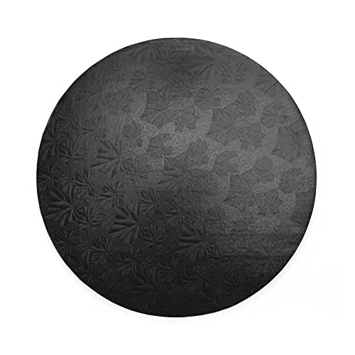 Dulcet Delights Round Cake Board | Decorative Cake Board for Cakes, Desserts, Pizza & More | Food Safe | Grease Proof | Re...