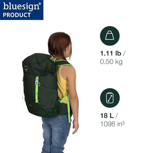 Osprey Jet 18L Kid's Hiking Backpack, Euphoria Purple
