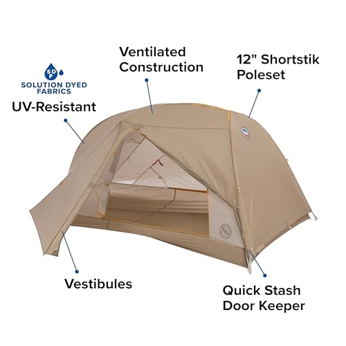 Big Agnes Tiger Wall UL Ultralight Bikepacking Tent with UV-Resistant Solution Dyed Fabric