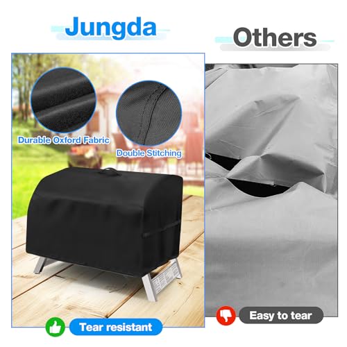 Jungda Grill Cover for Masterbuilt MB20030819 Portable Propane Gas Grill,Outdoor Waterproof Small Tabletop Grill Cover Hea...