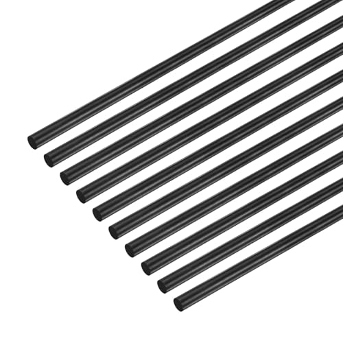 M METERXITY 10-Pack Carbon Fiber Rods, 300mm Length 0.5mm Dia Carbon Fiber Solid Matte Pole for RC Airplane/DIY Craft/Quad...
