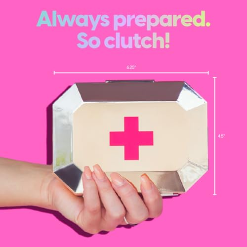 BLINGSTING First Aid Kit - 75 Essential First-aid Supplies, Bandages, Wipes, Gold Travel Case - Multipurpose Mini Emergenc...