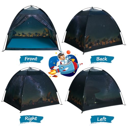 Mnagant Kids Play Tent-61”x61”x45”Imaginative Play Popup Tent Space World Tent for Kids Indoor/Outdoor Fun-Kids Galaxy Dom...